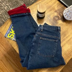 Fleece lined jeans
